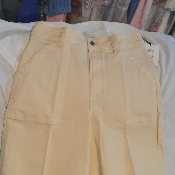 Joe's Jeans  THE CHLOE UTILITY WIDE LEG CROP Creme BRÛLÉE  Jeans - Picture 7 of 8